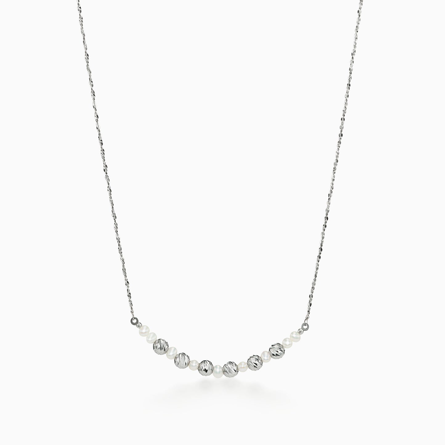 Platinum Born Debut Crescent Necklace