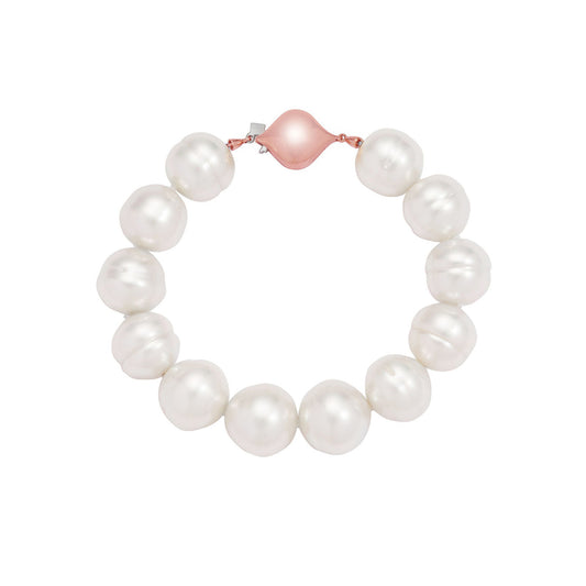 Australian South Sea Circle Pearl Bracelet in 18k Rose Gold