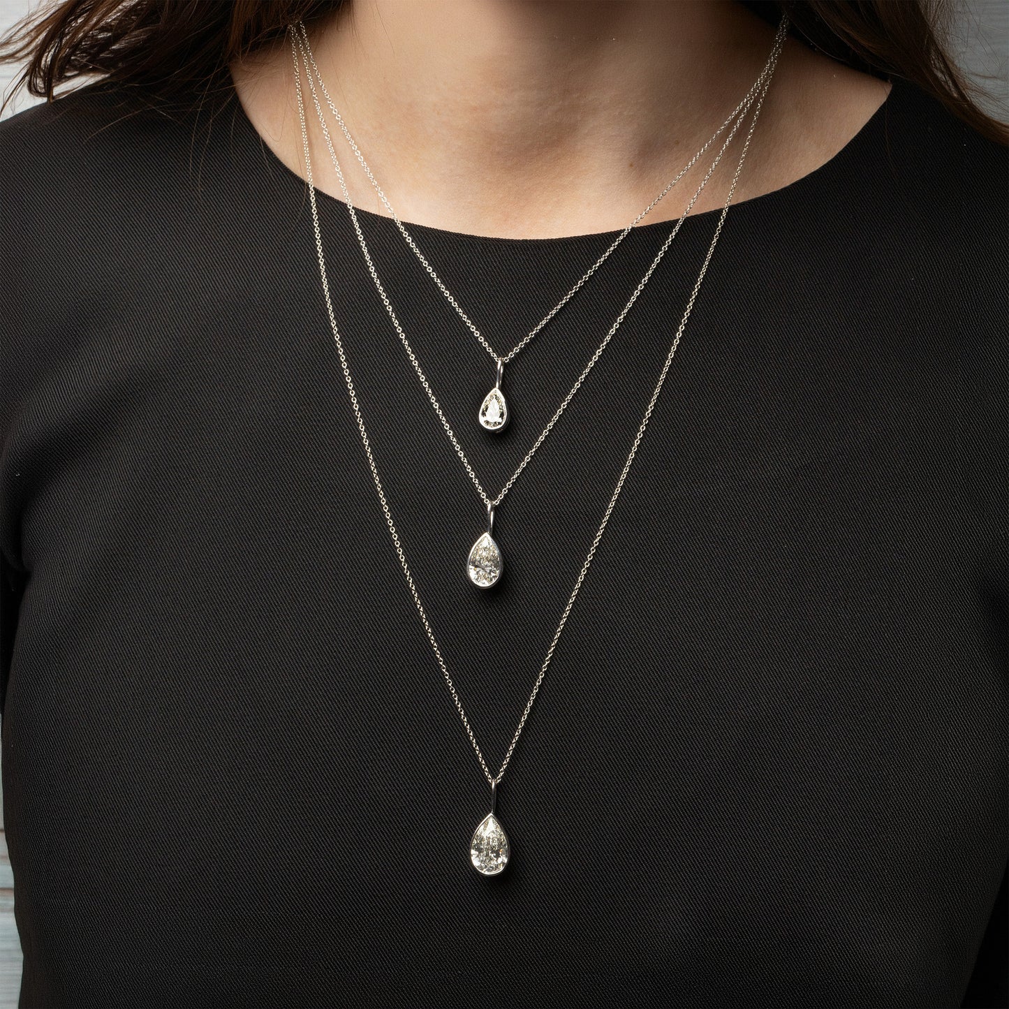 WaterDrop 2.0 ct Lab-Grown Pear Diamond Pendant