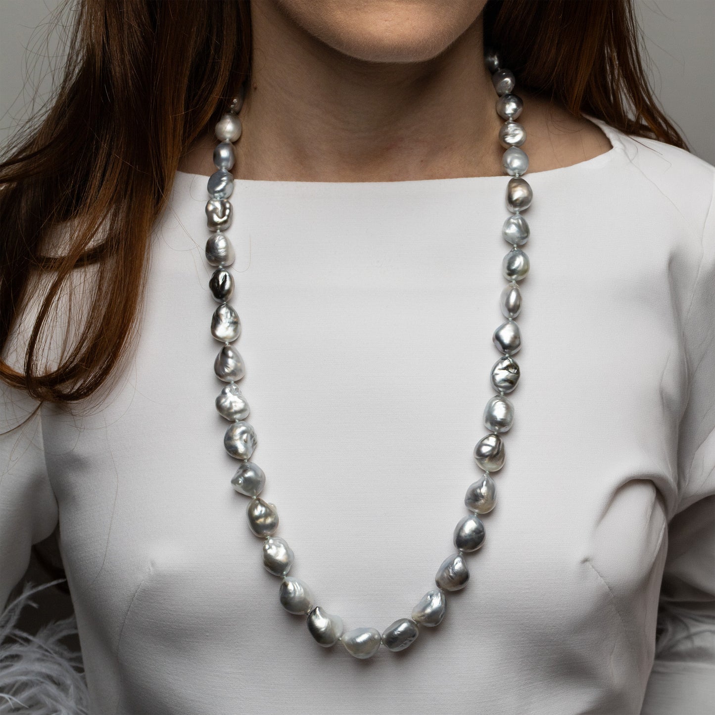 Tahitian Baroque Pearl Strand, 11-15mm