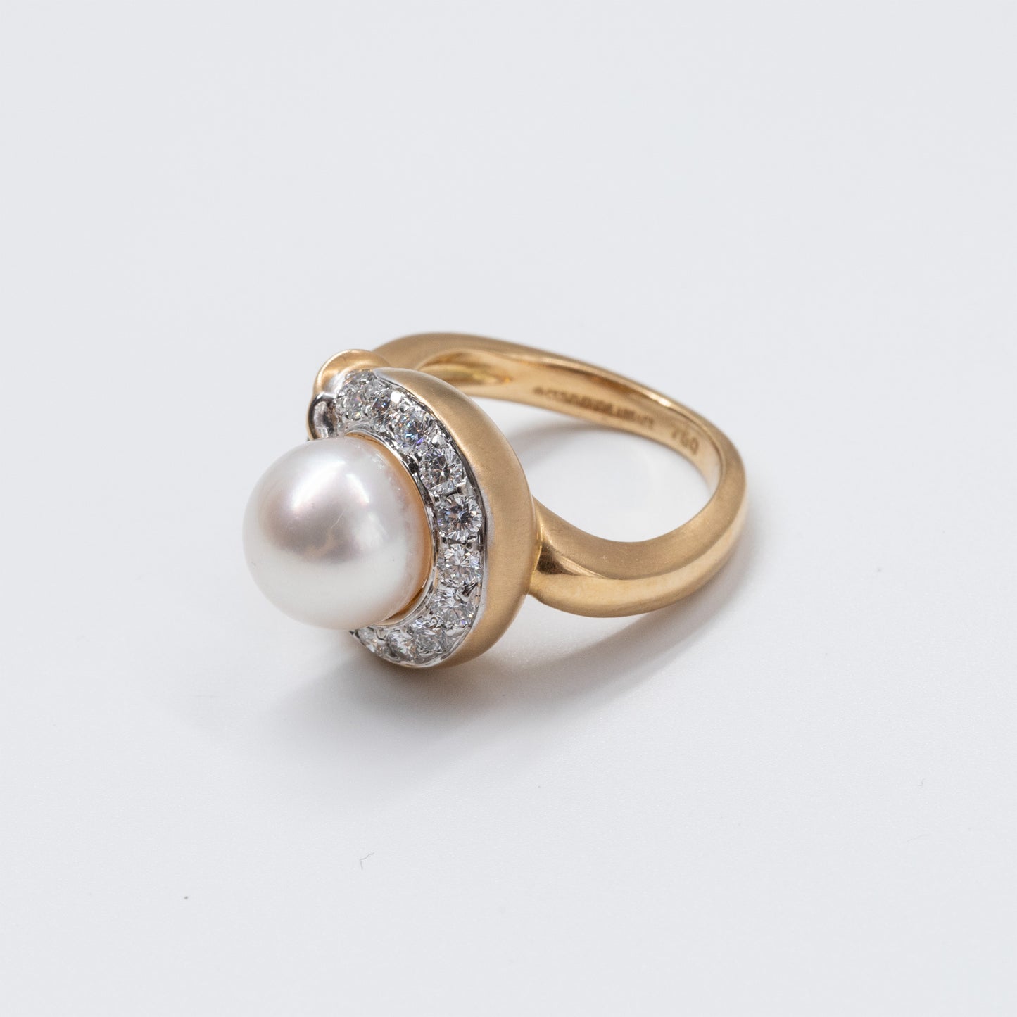 Angela Cummings Vintage Fish Tail Akoya Pearl Ring