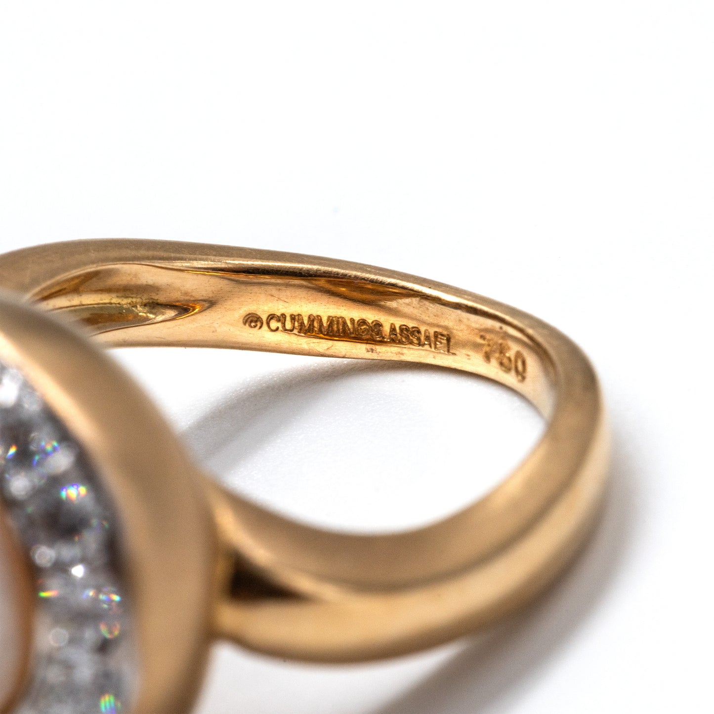 Angela Cummings Vintage Fish Tail Akoya Pearl Ring