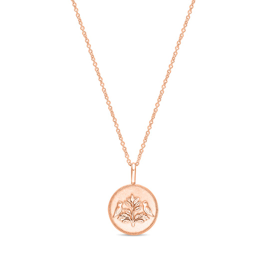 Tree of Life Pendant 12mm in 14k Rose Gold