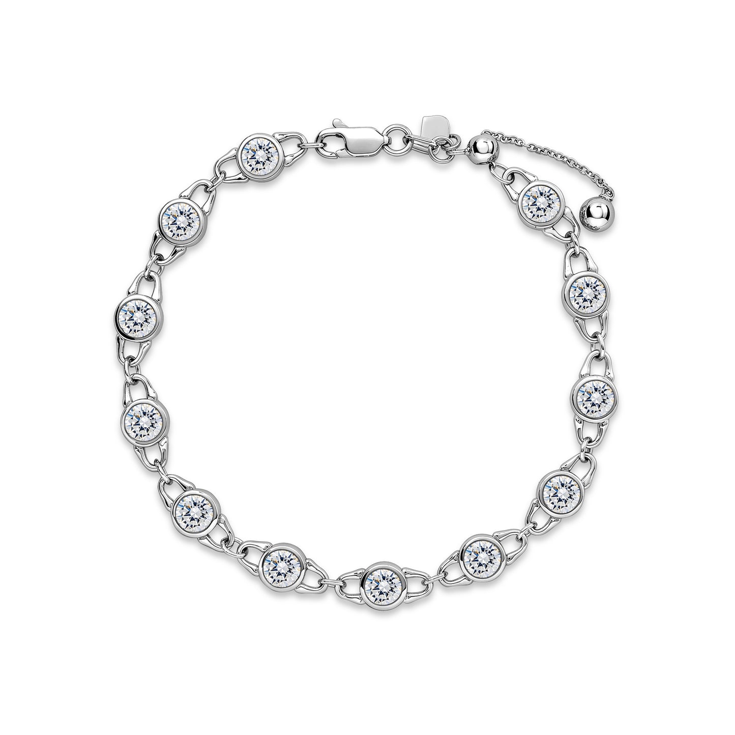 TreasureLock Lab-Grown Diamond Adjustable Bracelet, 3 ct