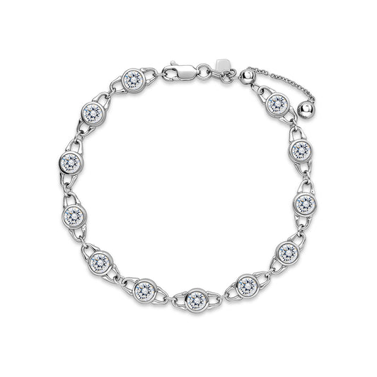 TreasureLock Lab-Grown Diamond Adjustable Bracelet, 3 ct
