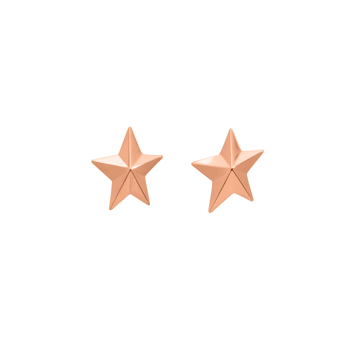 Roseate x Angela Cummings Small Star Earrings in 18k Rose Gold