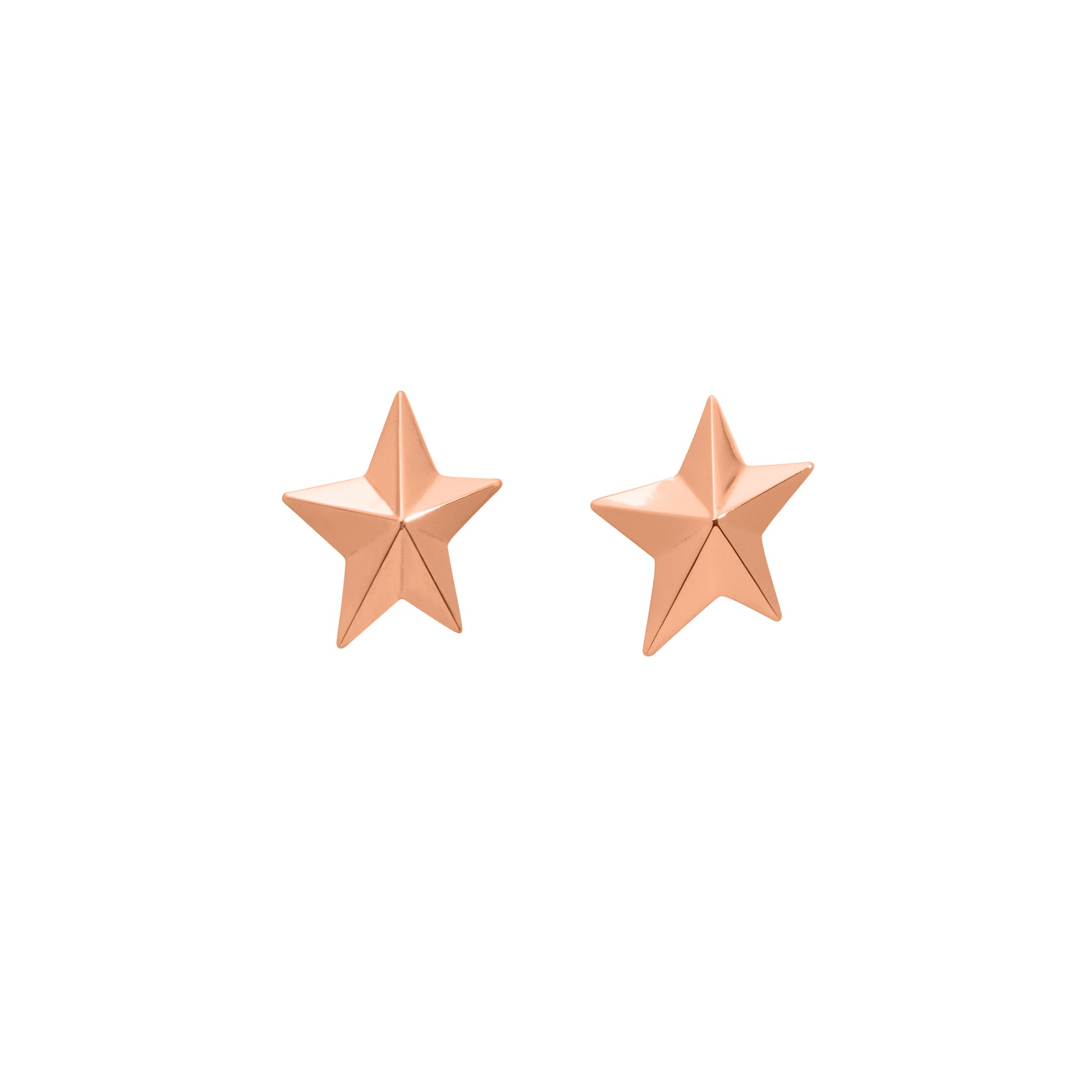 Roseate x Angela Cummings Small Star Earrings in 18k Rose Gold