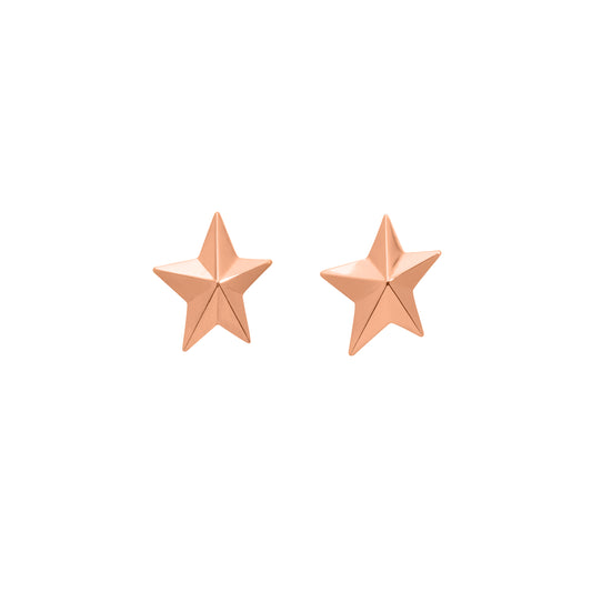 Roseate x Angela Cummings Small Star Earrings in 18k Rose Gold