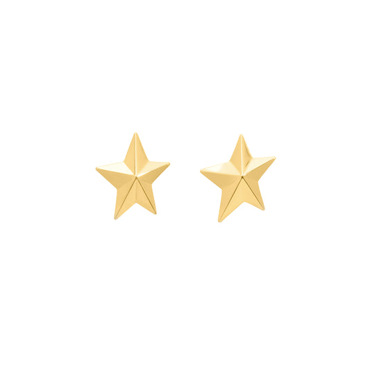 Angela Cummings Star Earrings in 18k Yellow Gold, Small