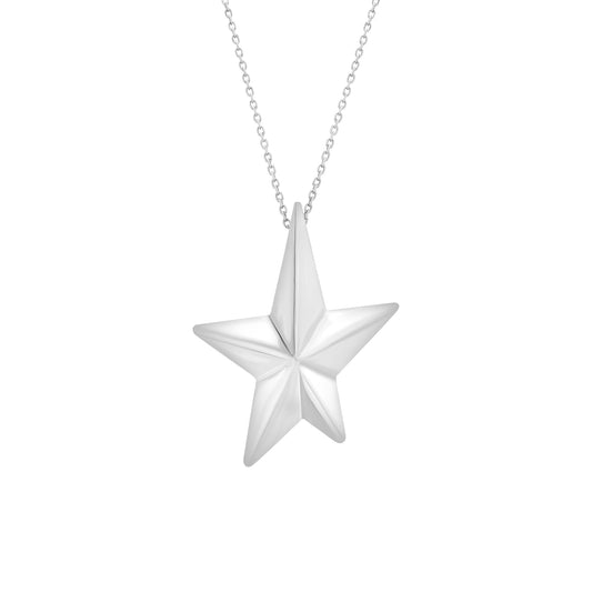 Angela Cummings large star pendant in sterling silver