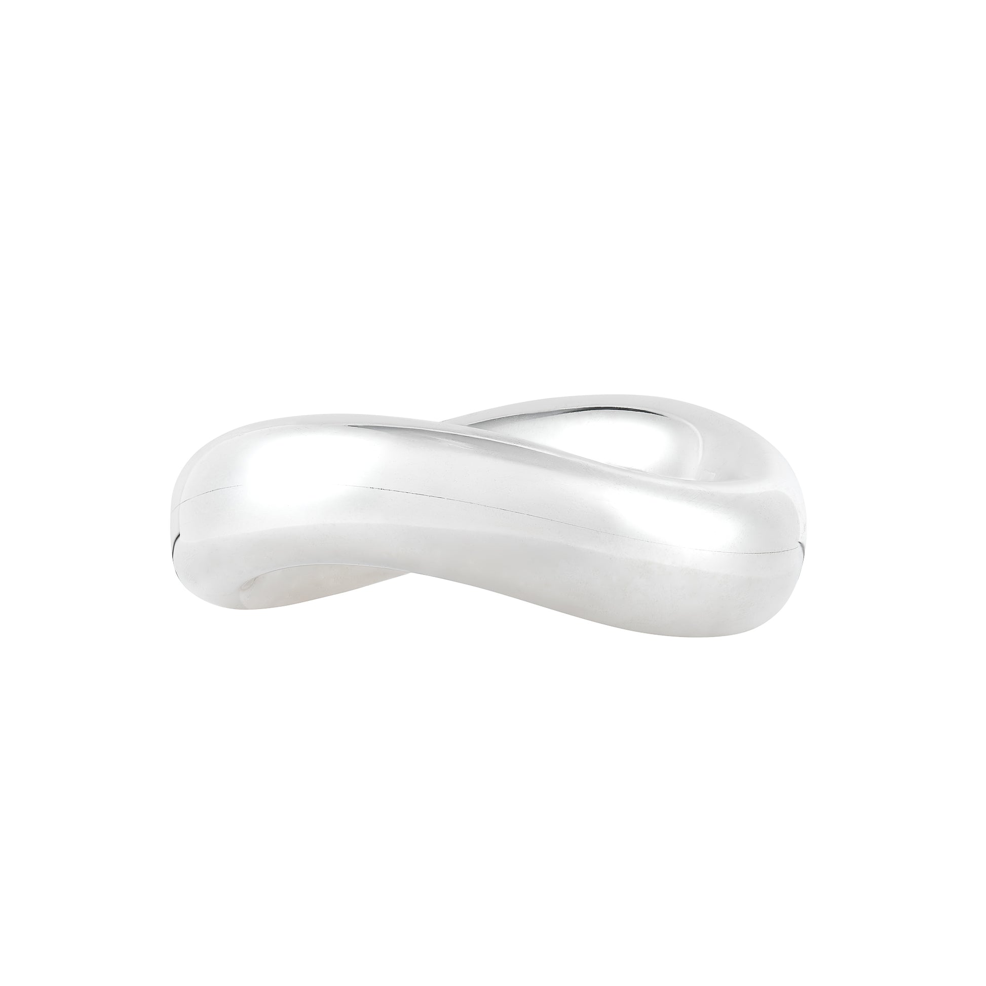 Angela Cummings wide Wave bangle in sterling silver