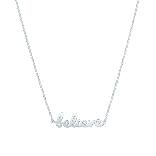 Tiary Believe Pendant, Sterling Silver