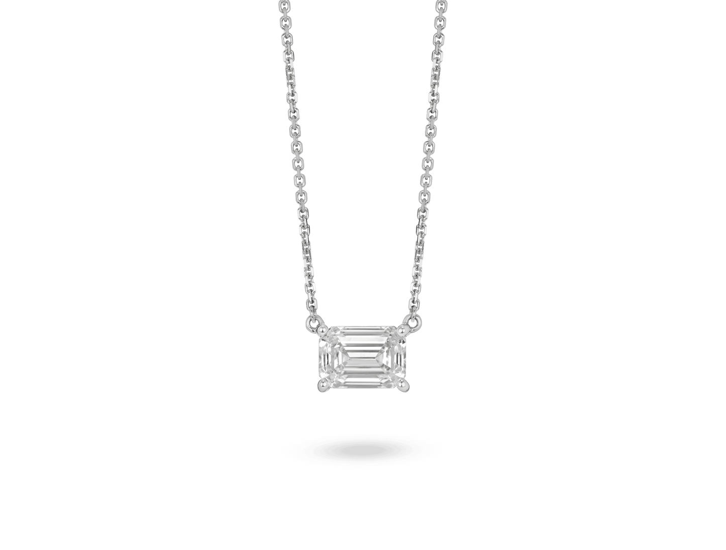 LIGHTBOX Lab-Grown Diamond 1ct. Emerald Cut Pendant