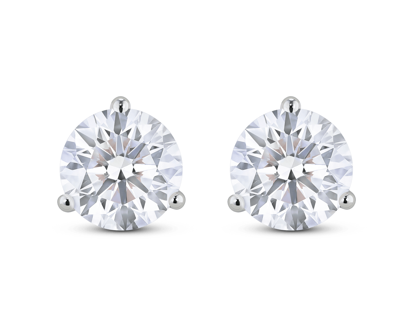 LIGHTBOX Lab-Grown Diamond 4ct. tw. Round Brilliant Solitaire Studs