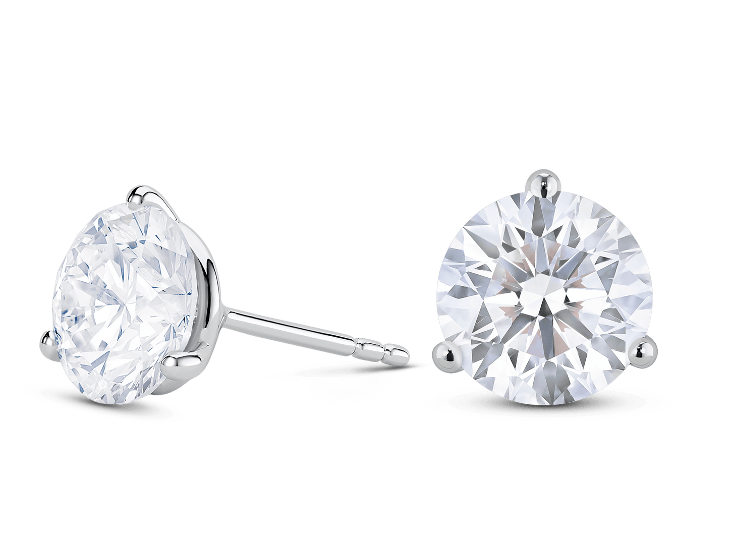 LIGHTBOX Lab-Grown Diamond 4ct. tw. Round Brilliant Solitaire Studs