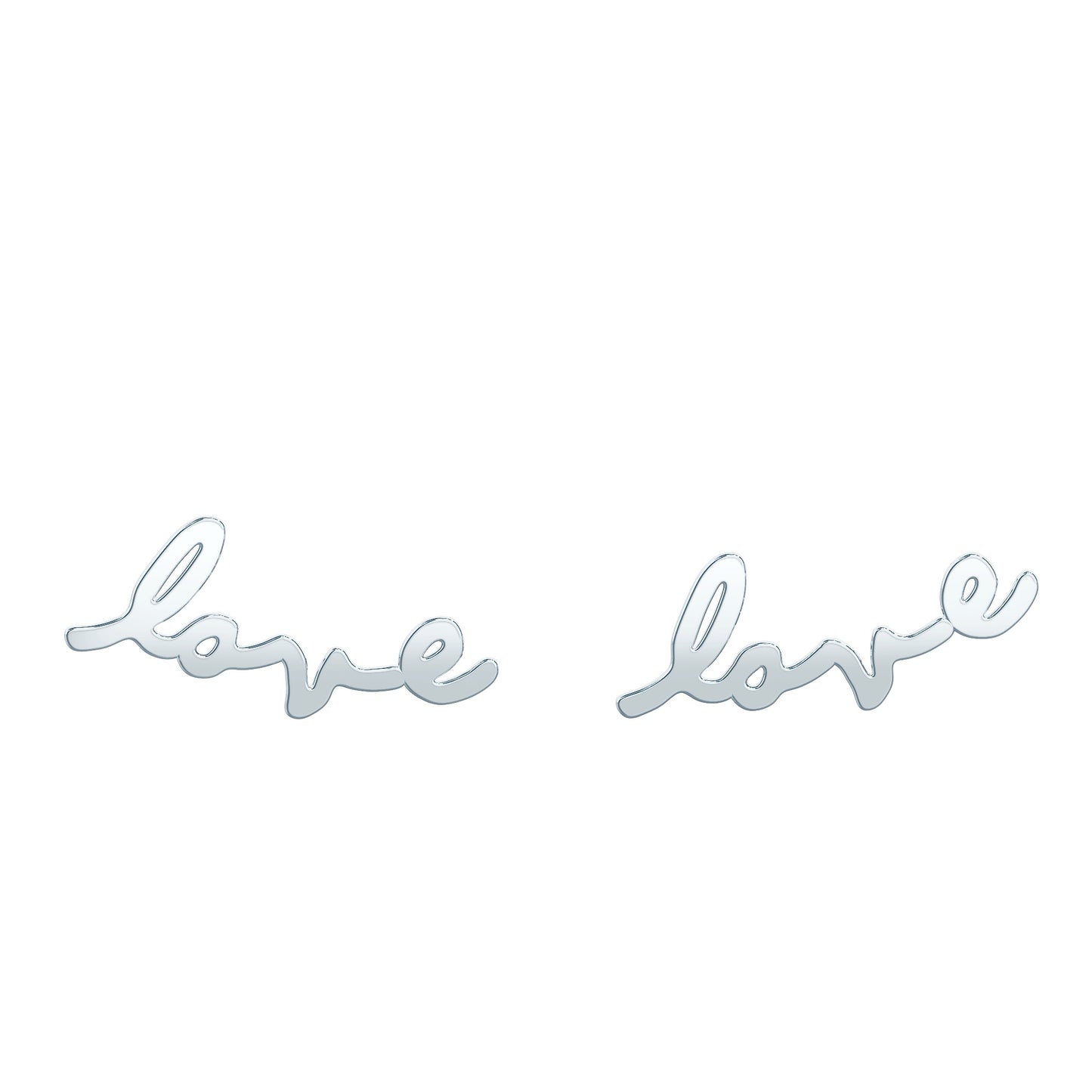 Tiary Love Earrings in Sterling Silver