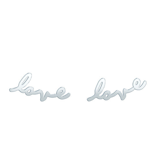Tiary Love Earrings in Sterling Silver