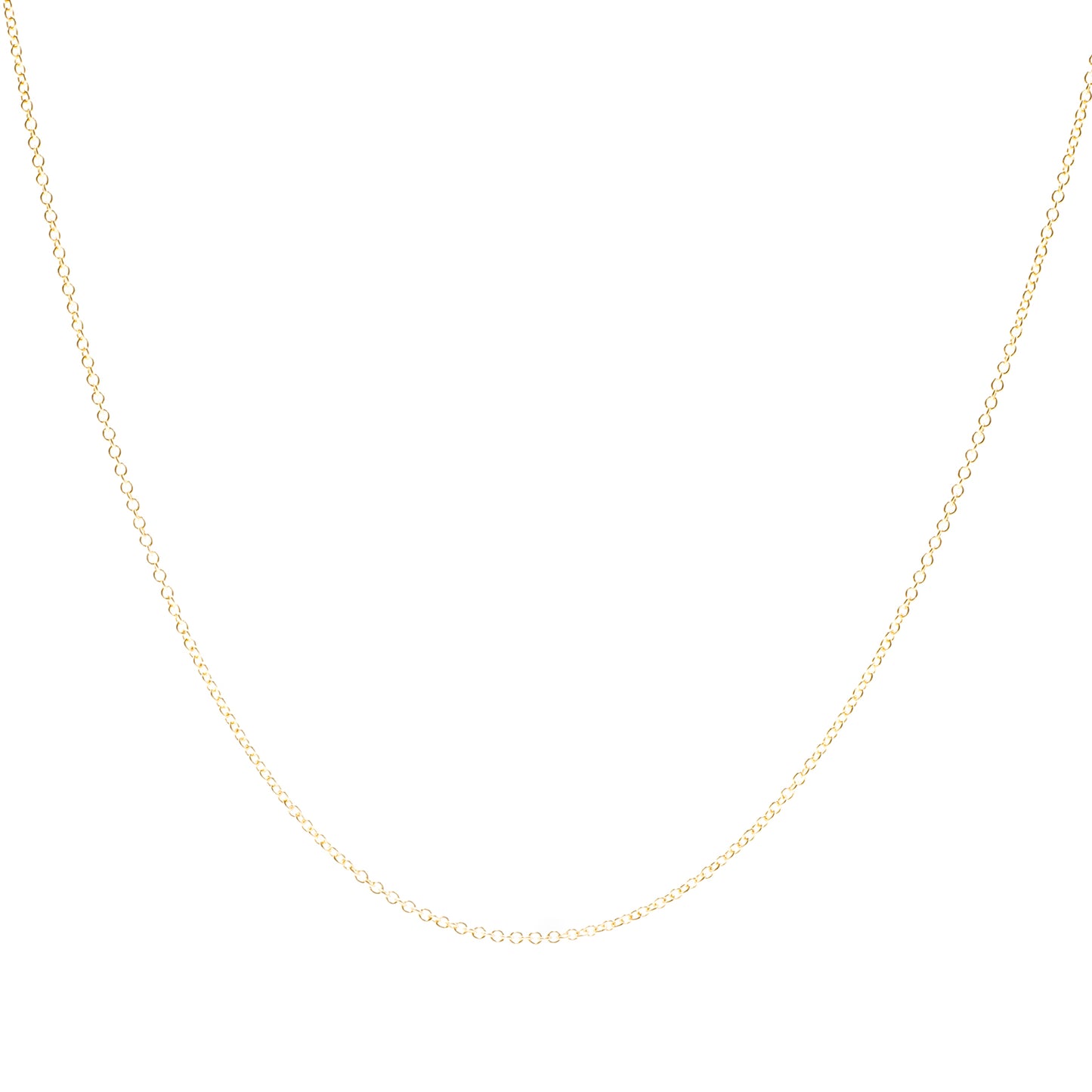 Close detail of Roseate chain necklace in 18k yellow gold