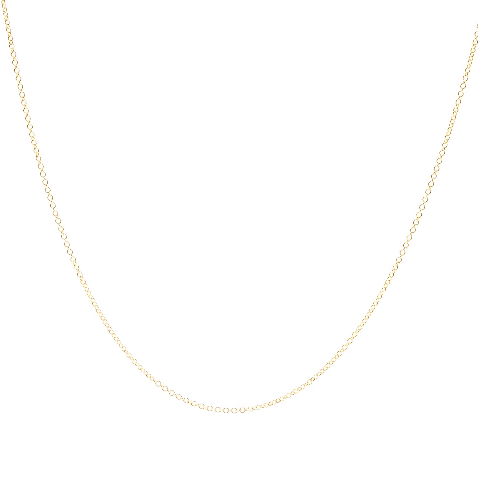 Close detail of Roseate chain necklace in 18k yellow gold