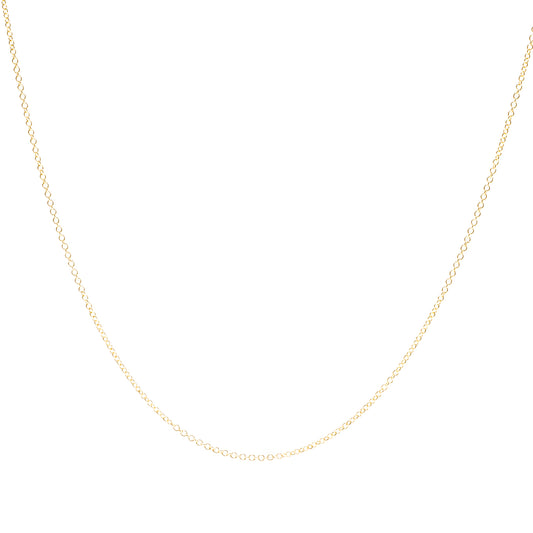 Close detail of Roseate chain necklace in 18k yellow gold