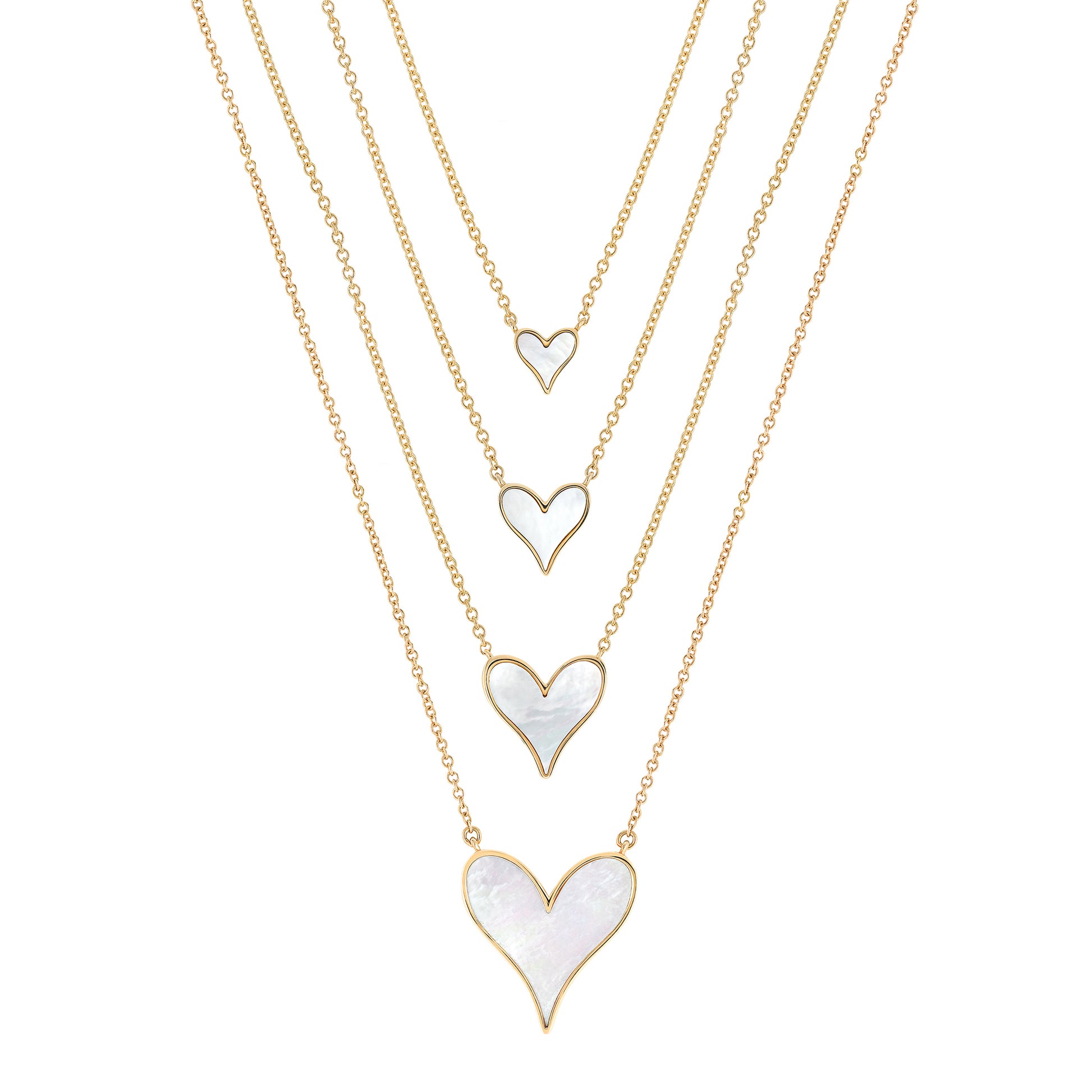 Roseate LoveLock pendants shown together