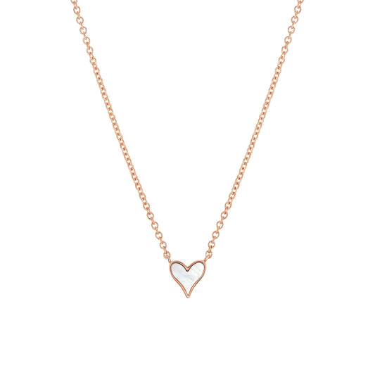 Roseate LoveLock 5mm pendant in 18k rose gold with mother-of-pearl