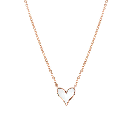 Roseate LoveLock 7mm pendant in 18k rose gold with mother-of-pearl