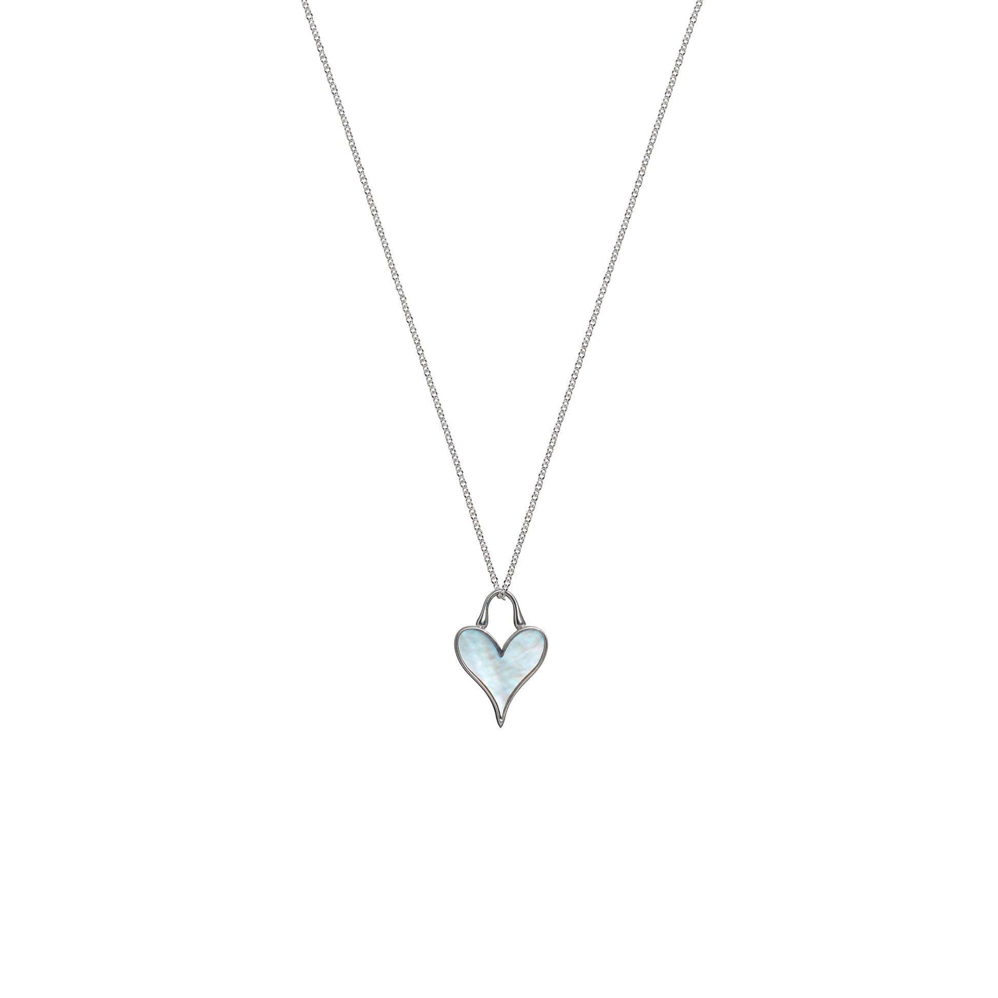 Roseate LoveLock 12mm pendant in sterling silver with mother-of-pearl