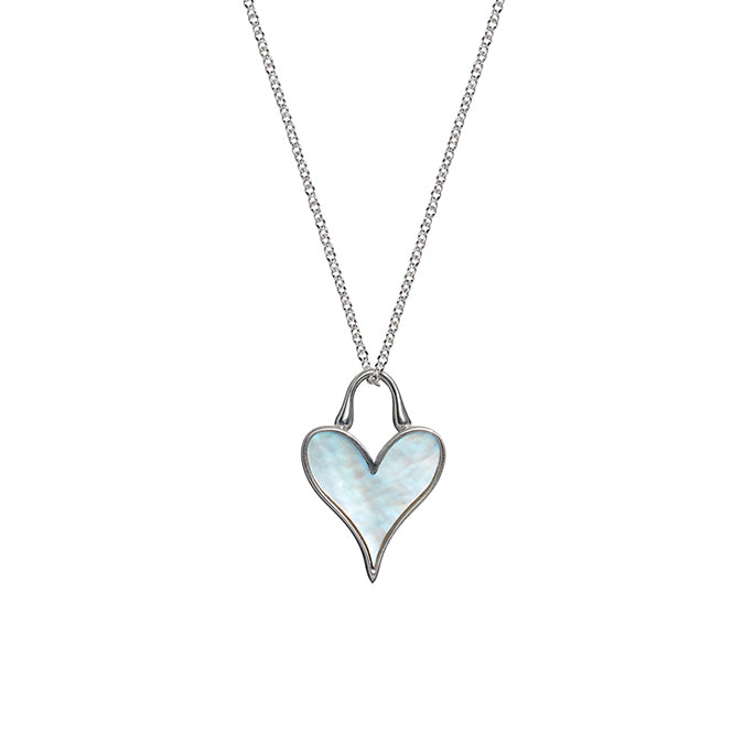 Roseate LoveLock 12mm pendant in sterling silver with mother-of-pearl