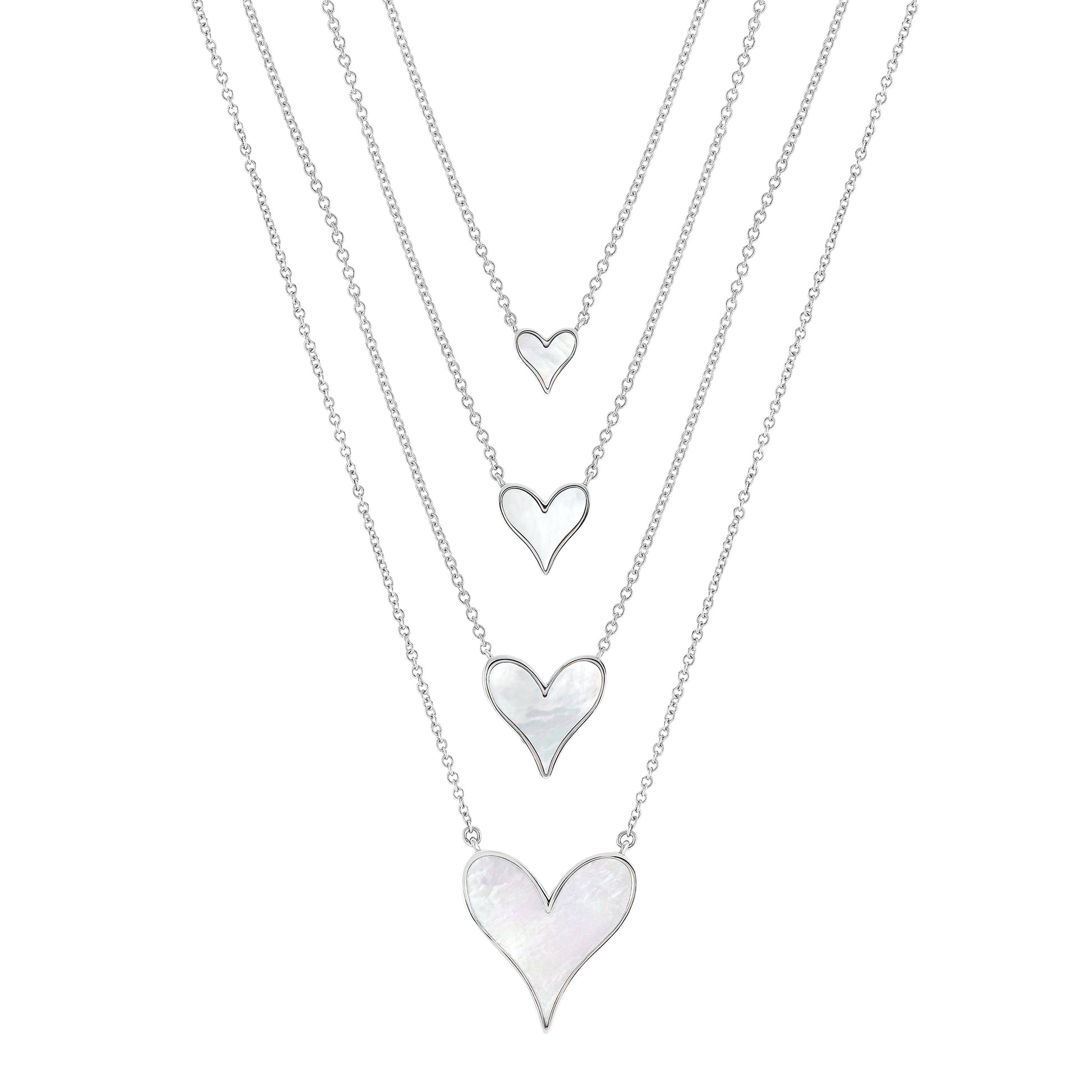 Roseate LoveLock pendants shown together