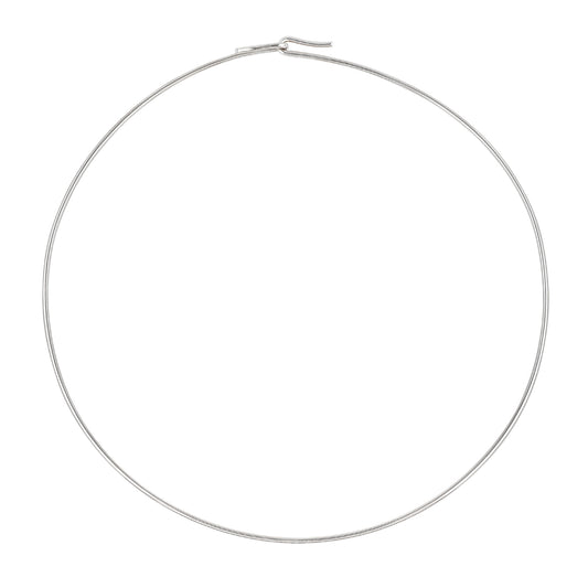 Roseate neck wire necklace in sterling silver