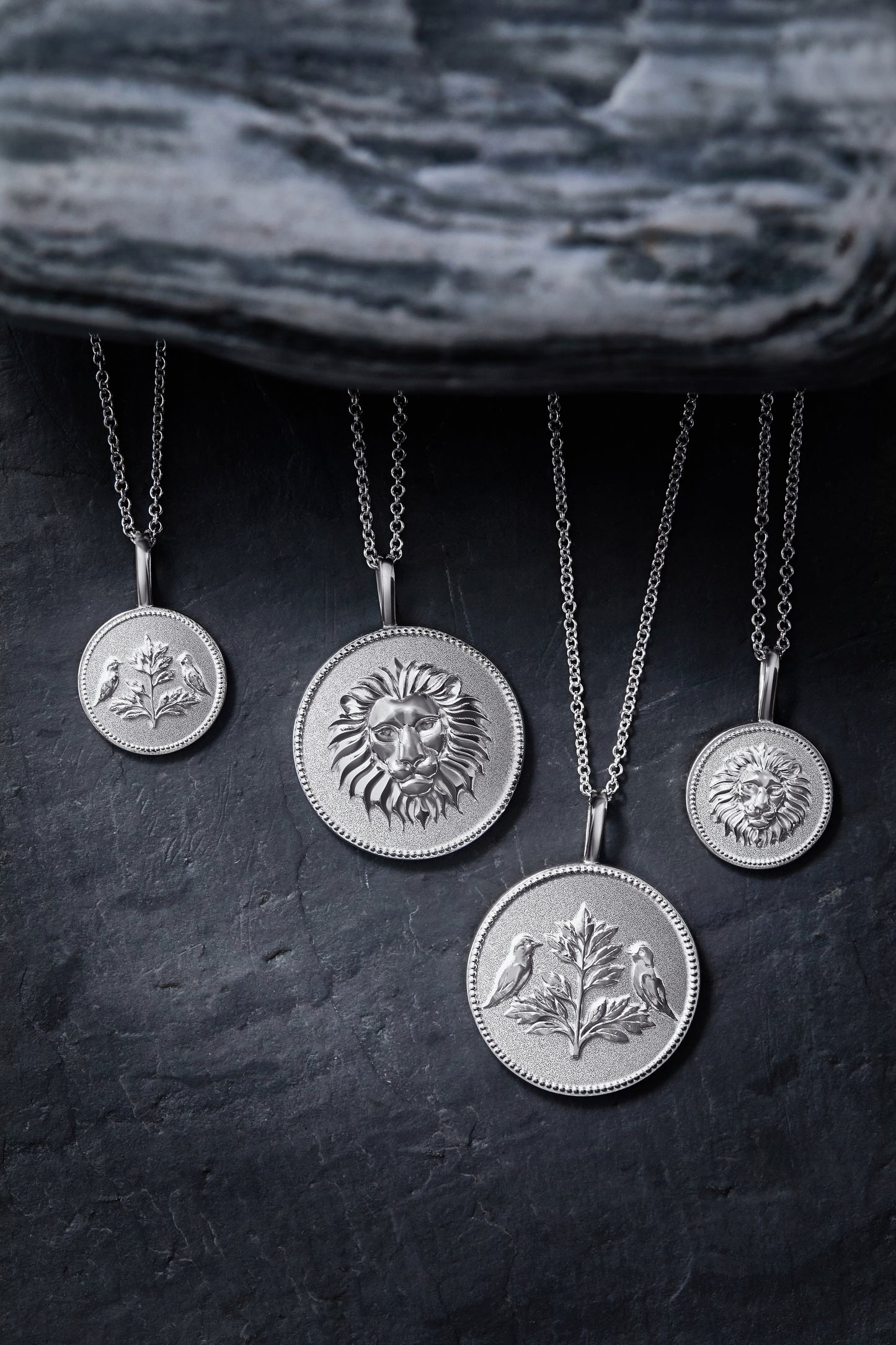 Lion Pendant 19mm in Sterling Silver