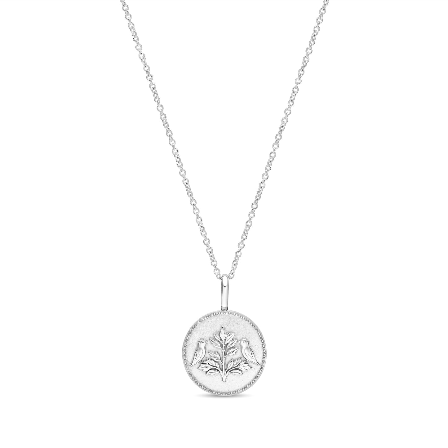 The Odyssey | Roseate Courage tree of life pendant in sterling silver, 12mm