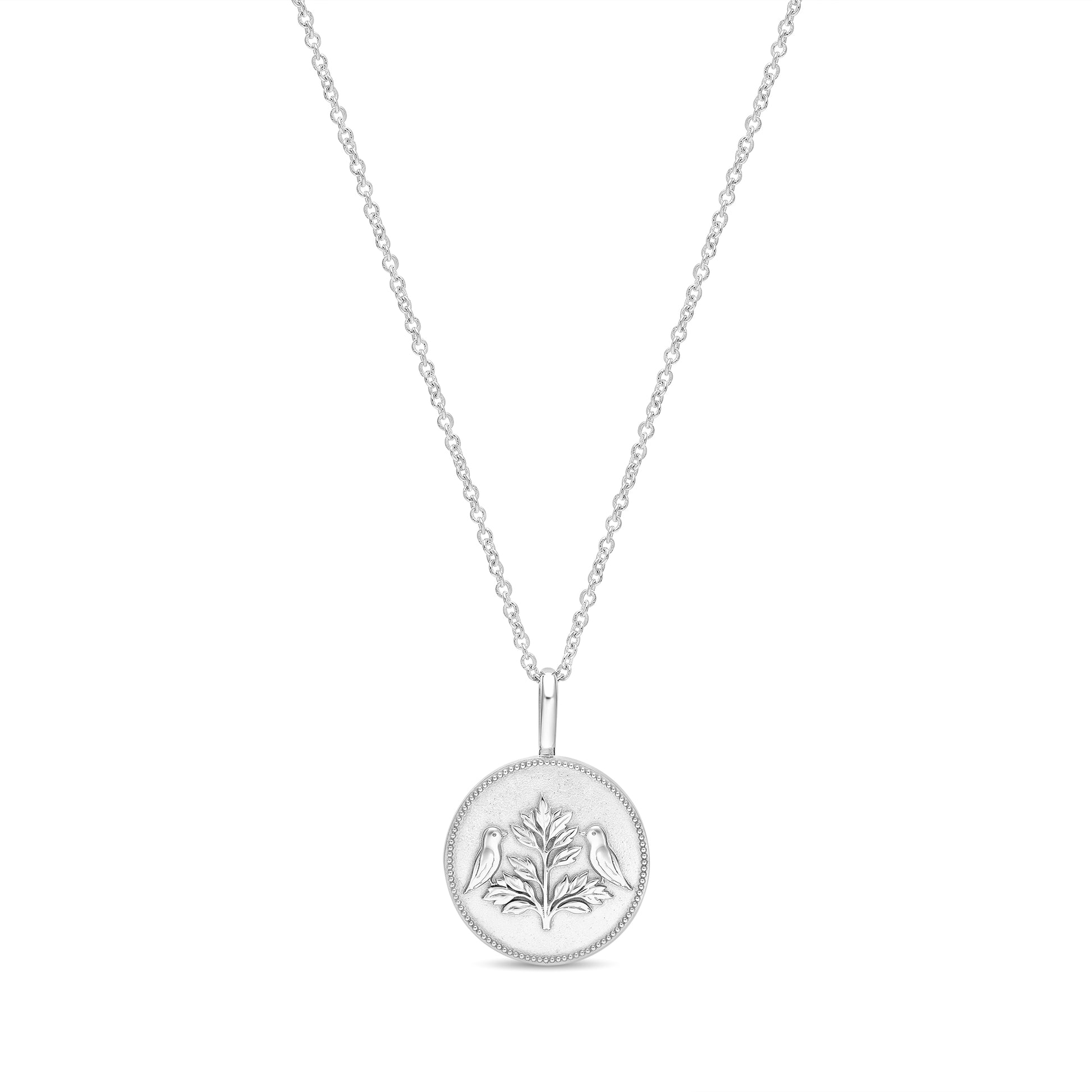 The Odyssey | Roseate Courage tree of life pendant in sterling silver, 12mm