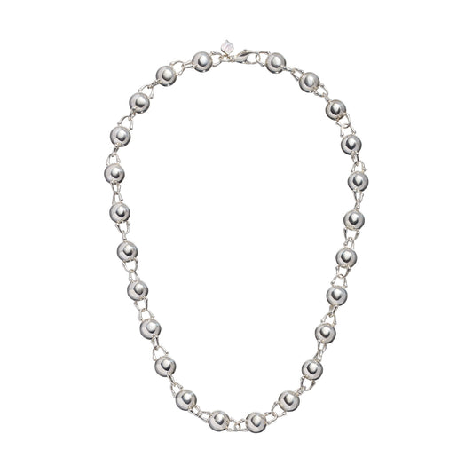 Roseate TreasureLock 10mm bead necklace in sterling silver