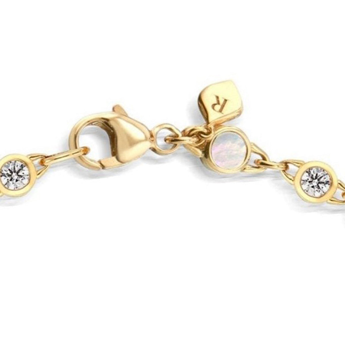 Roseate TreasureLock 1.90 carat lab-grown diamond bracelet in 18k yellow gold