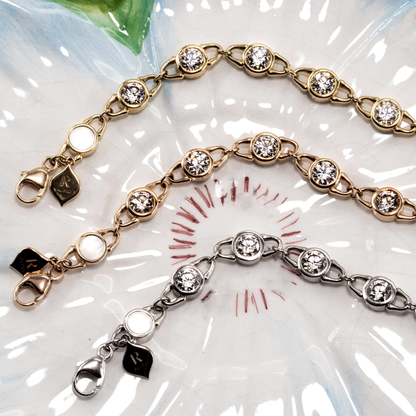 Roseate TreasureLock 1.90 carat lab-grown diamond bracelet in 18k yellow gold