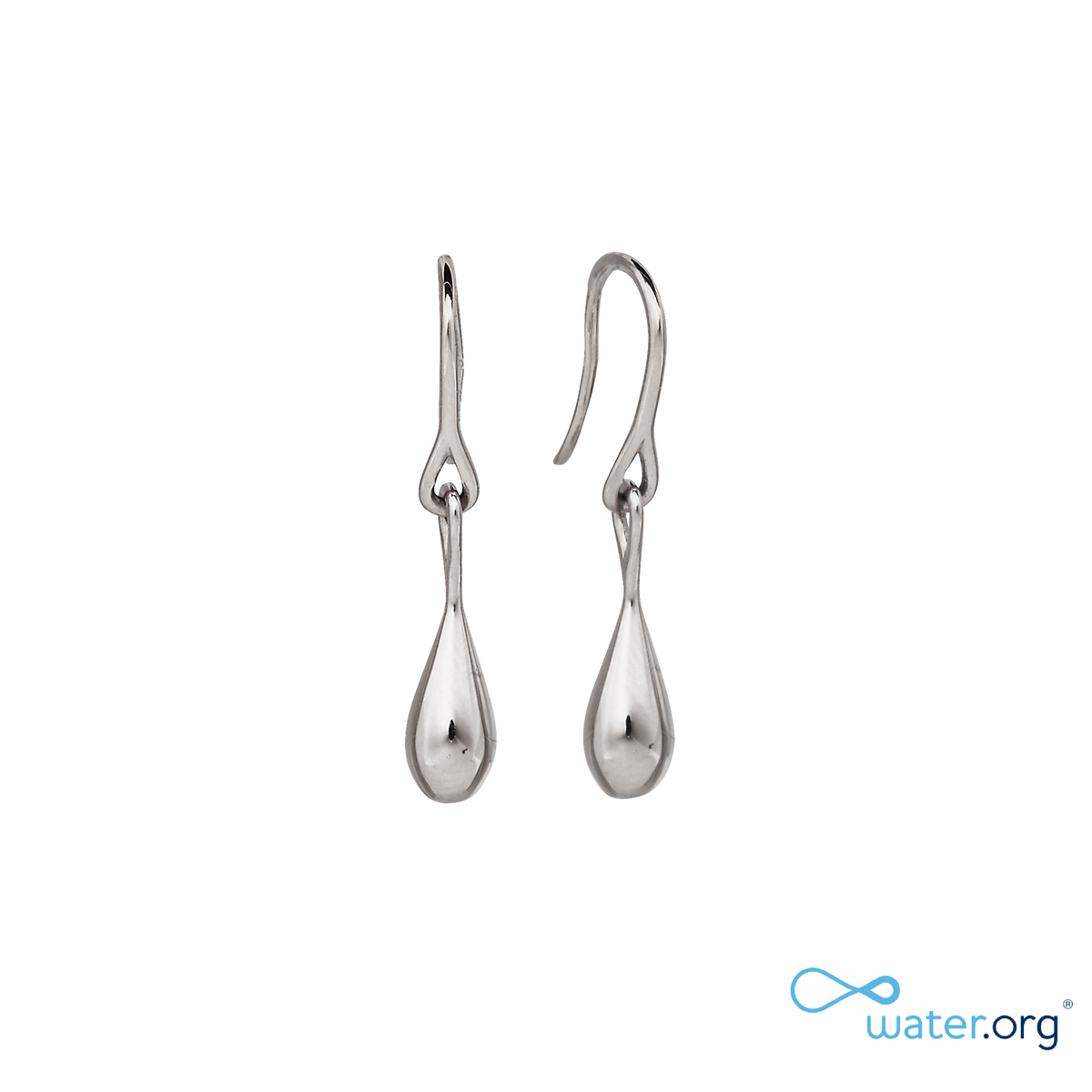 WaterDrop Small Earrings in Sterling Silver