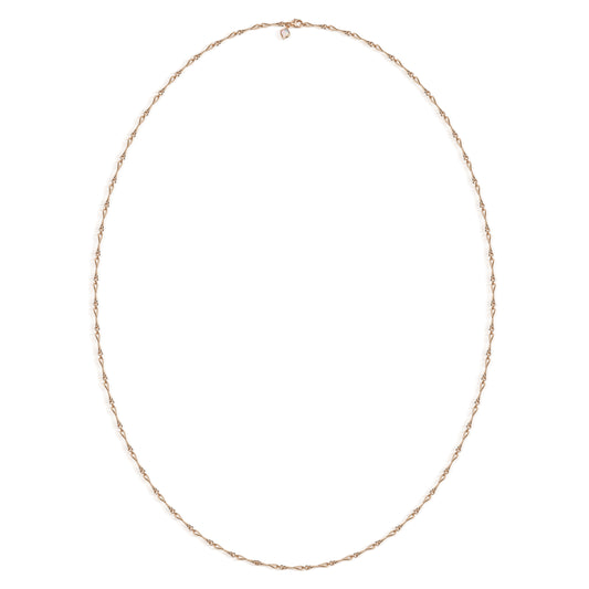 Roseate WaterDrop small link necklace in 14k yellow gold with mother-of-pearl