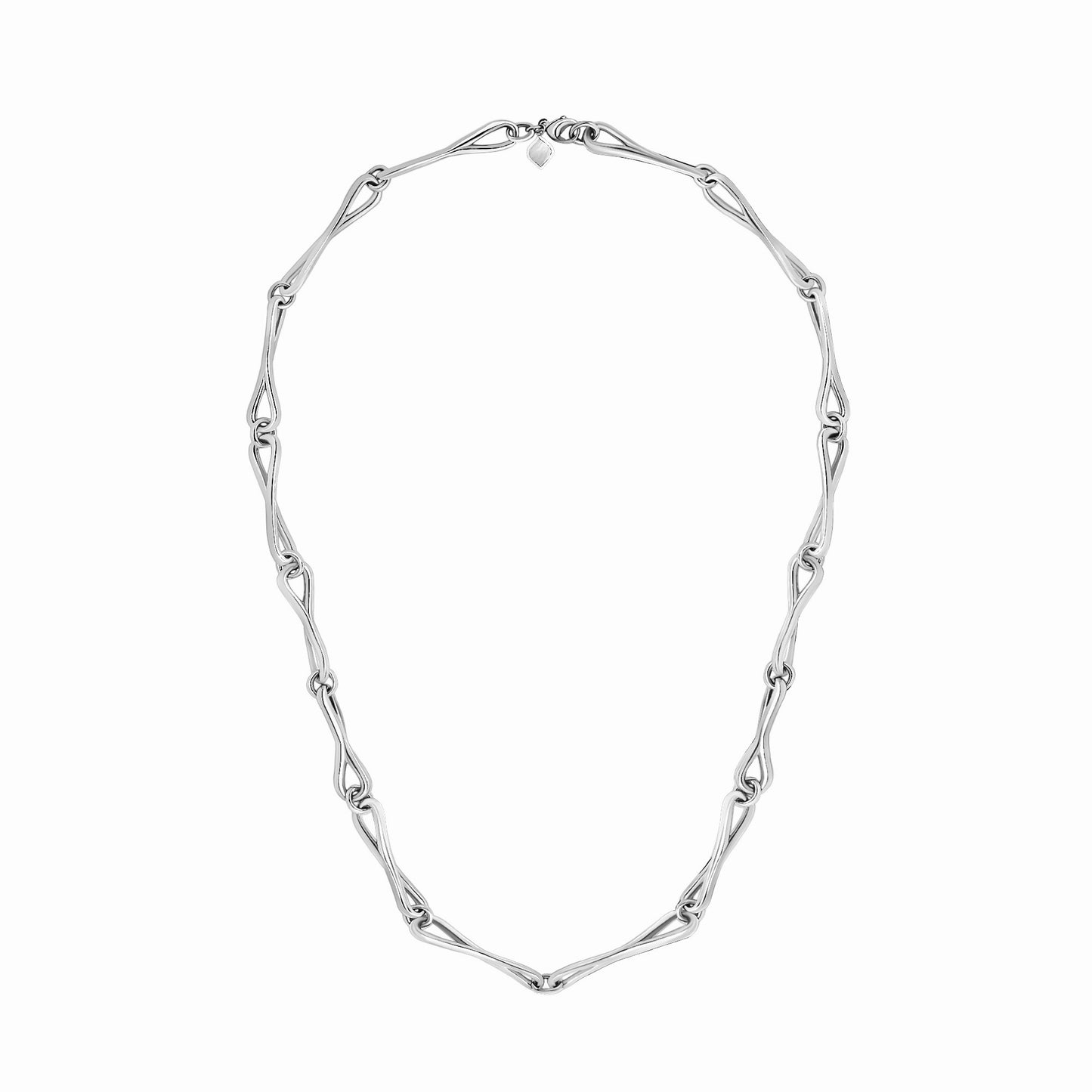 Roseate WaterDrop large link necklace in sterling silver with mother-of-pearl