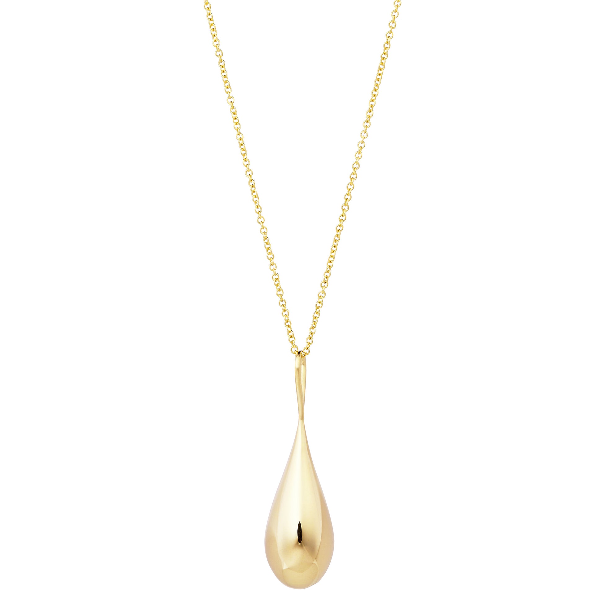 Roseate WaterDrop large pendant in 14k yellow gold with mother-of-pearl