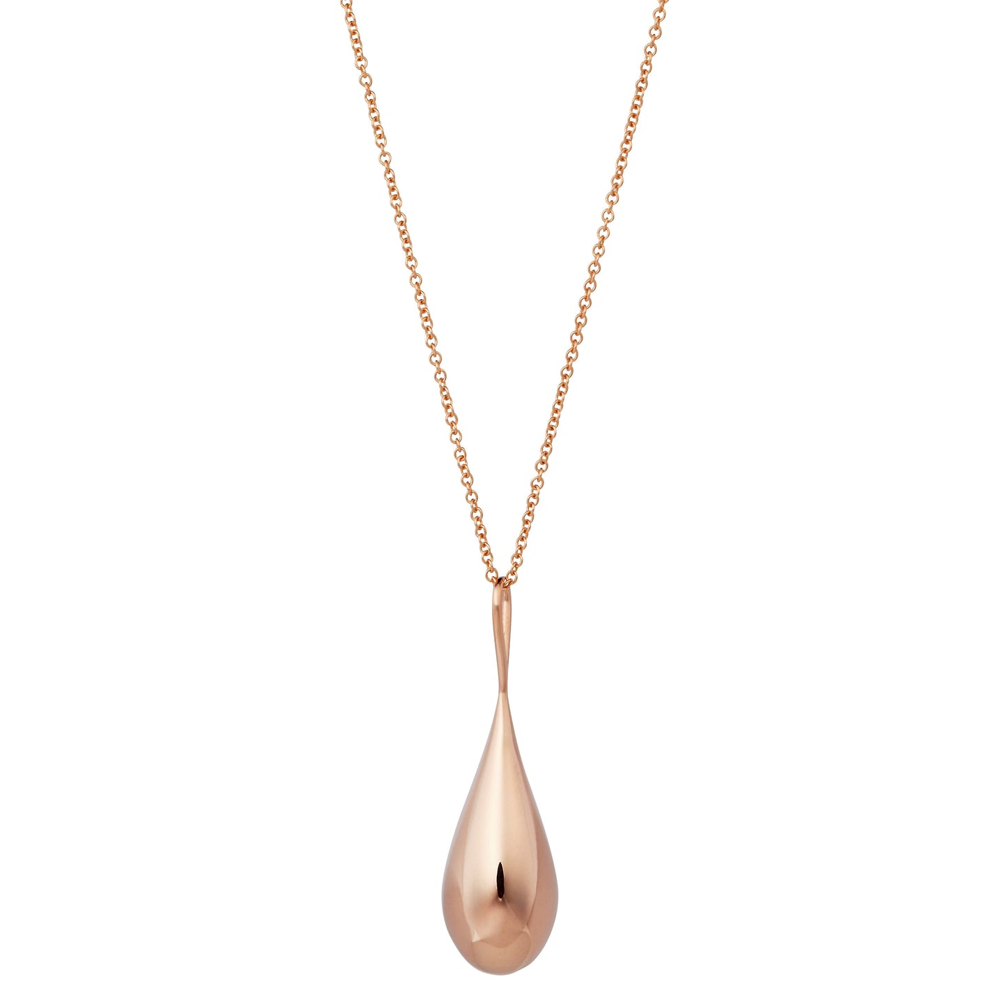 Roseate WaterDrop large pendant in 14k rose gold with mother-of-pearl