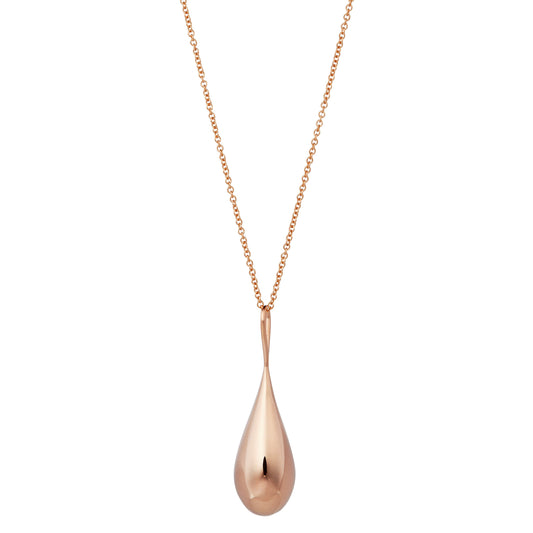 Roseate WaterDrop large pendant in 14k rose gold with mother-of-pearl
