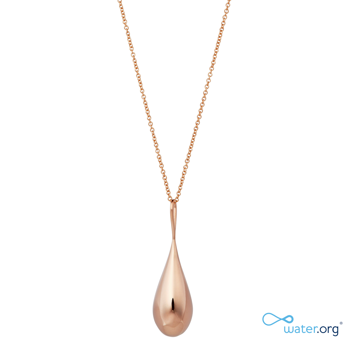 WaterDrop Large Pendant in 14k SMO Rose Gold