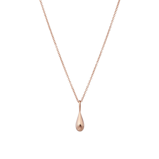 Roseate WaterDrop small pendant in 14k rose gold with mother-of-pearl