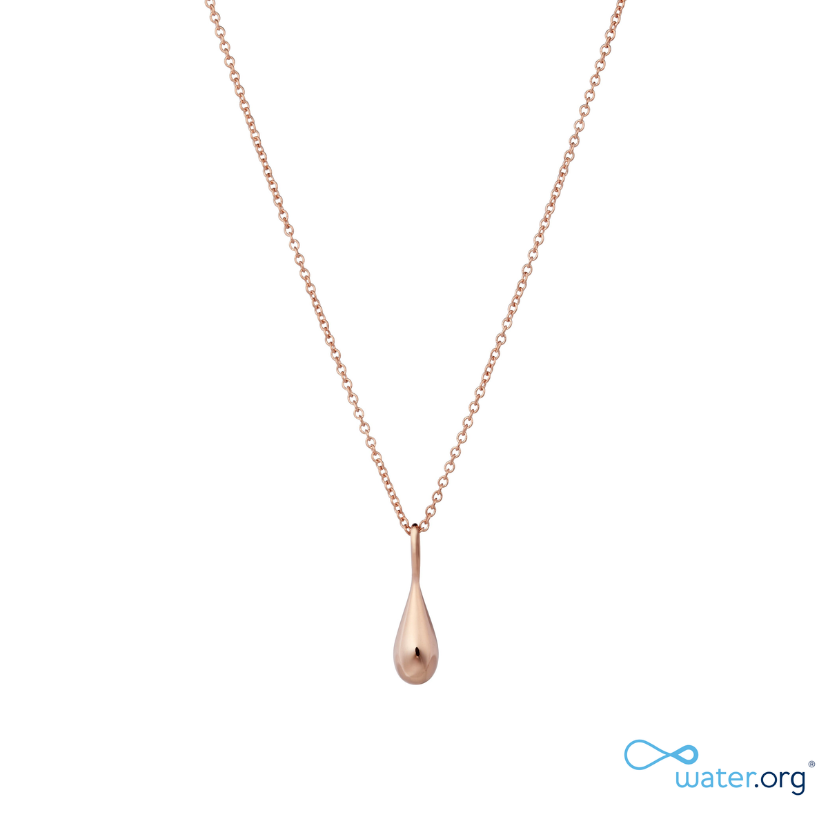 WaterDrop Small Pendant in 14k SMO Rose Gold