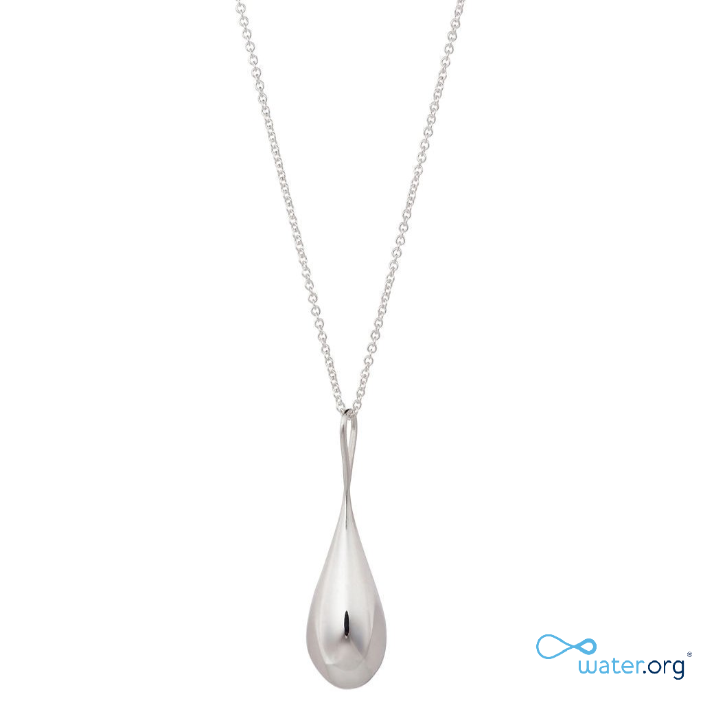 WaterDrop Large Pendant in Sterling Silver
