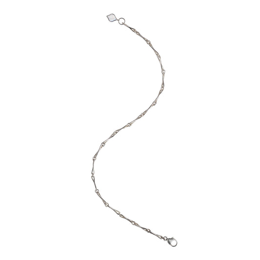 Roseate WaterDrop small link bracelet in sterling silver with mother-of-pearl