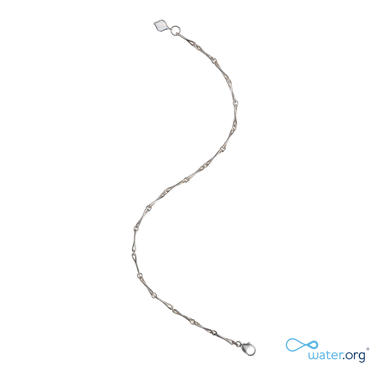 WaterDrop Small Link Bracelet in Sterling Silver