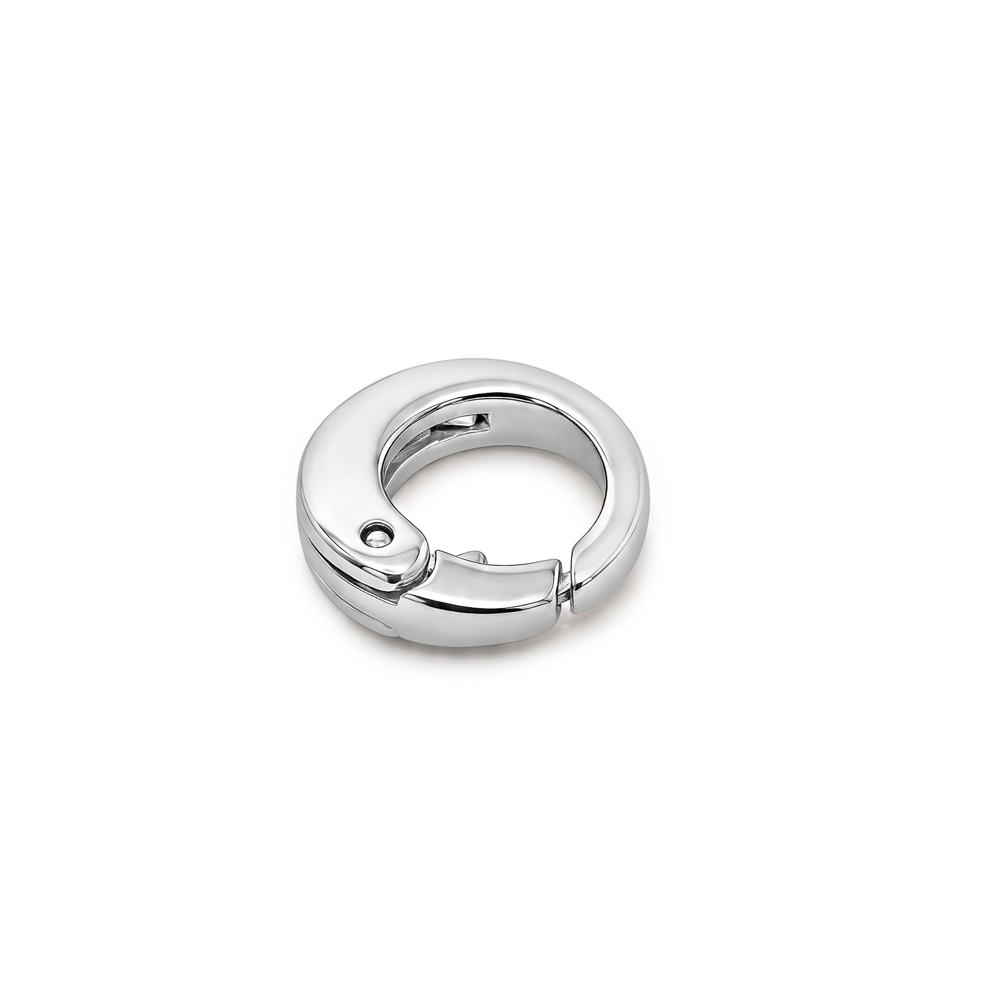 Sterling silver oval clasping link